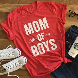 MOM OF BOYS Print Tees