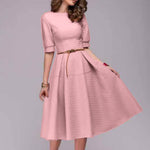 Elegant Casual Midi Dress