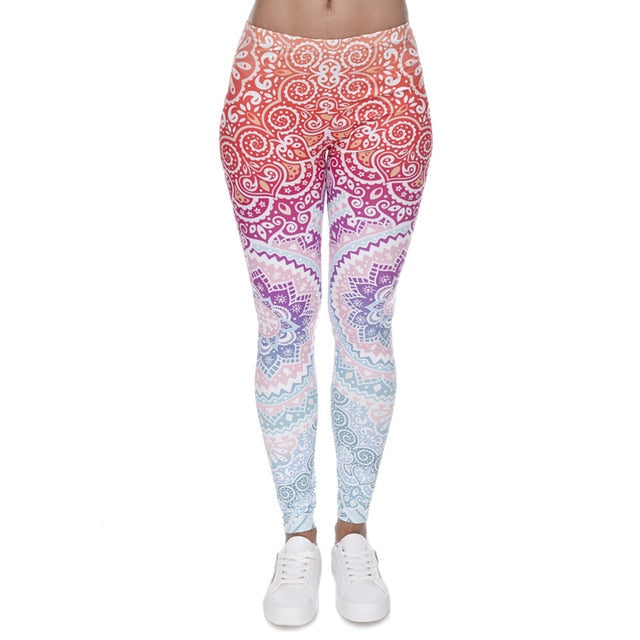 Aztec Round Ombre Leggings