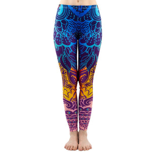 Aztec Round Ombre Leggings