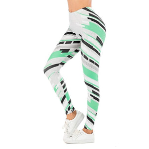 Leaf Printing Fitness Leggings