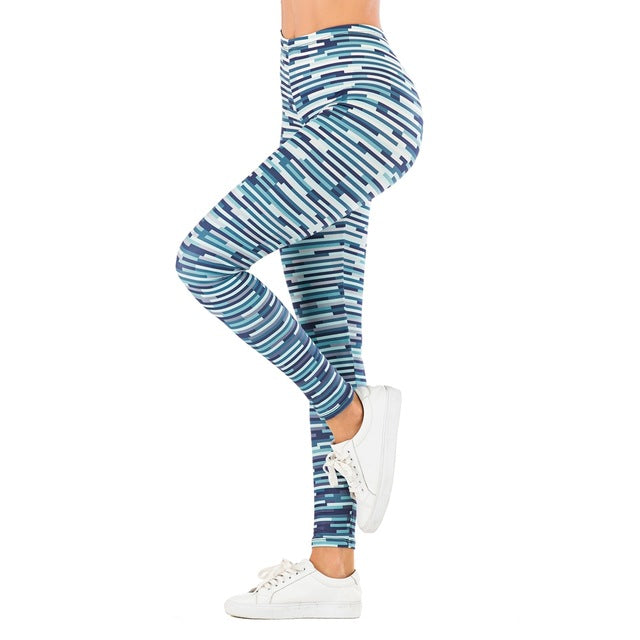 Leaf Printing Fitness Leggings