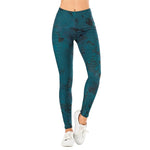 Leaf Printing Fitness Leggings