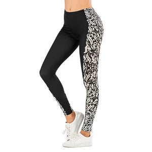 Leaf Printing Fitness Leggings