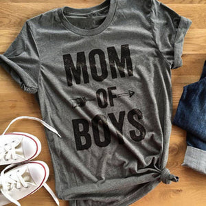 MOM OF BOYS Print Tees